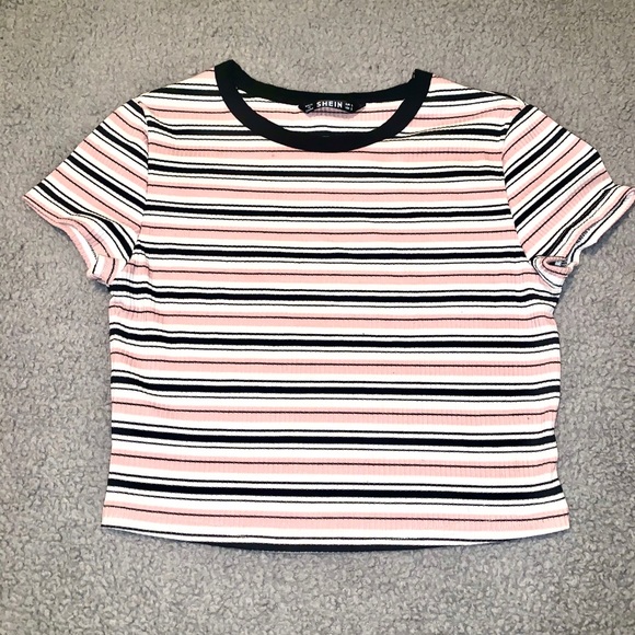 SHEIN Tops - SHEIN Striped Crop Top